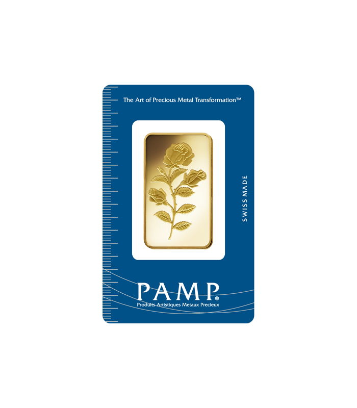 Rosa Gold Rectangular Ingot - 1 oz