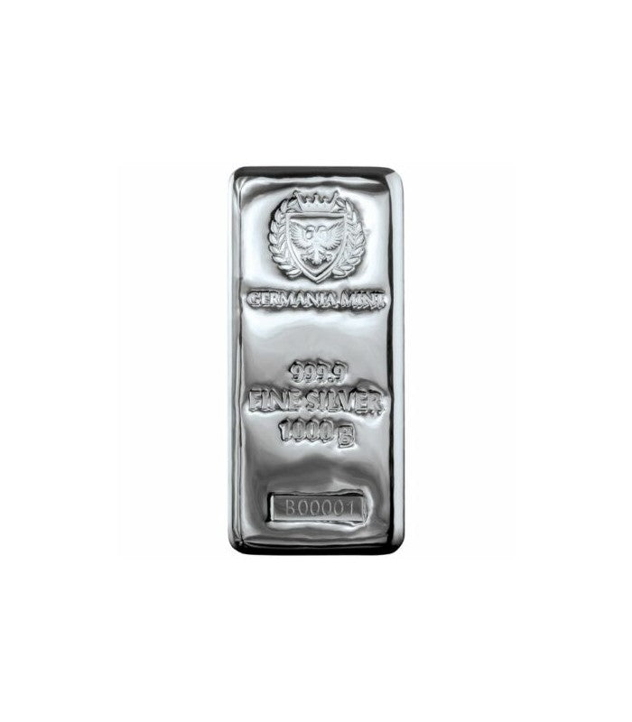 Germania Mint 1 Kilo 999.9 Cast Silver Bar